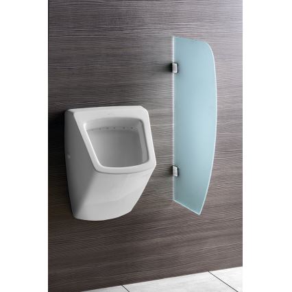 Sapho - Перегородка для писсуаров 40x80 cm матовое стекло