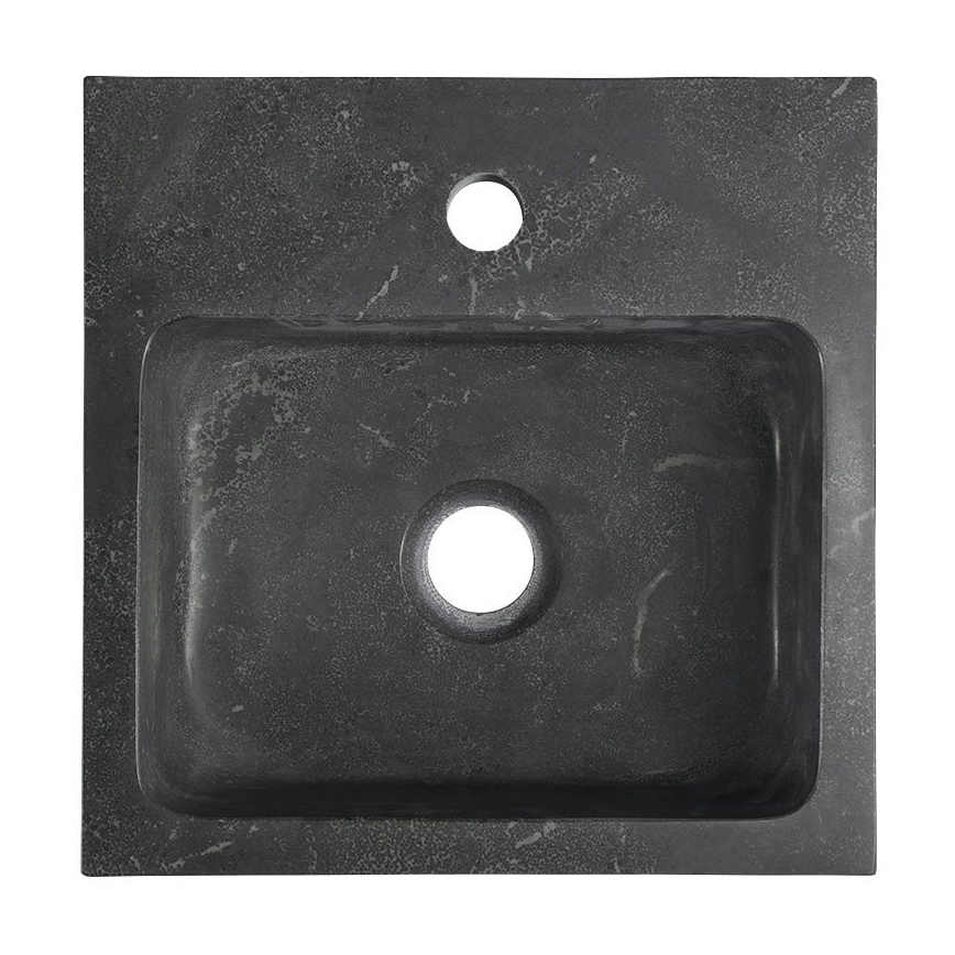 Sapho - Підвісний умивальник BLOK 30x30 см антрацит