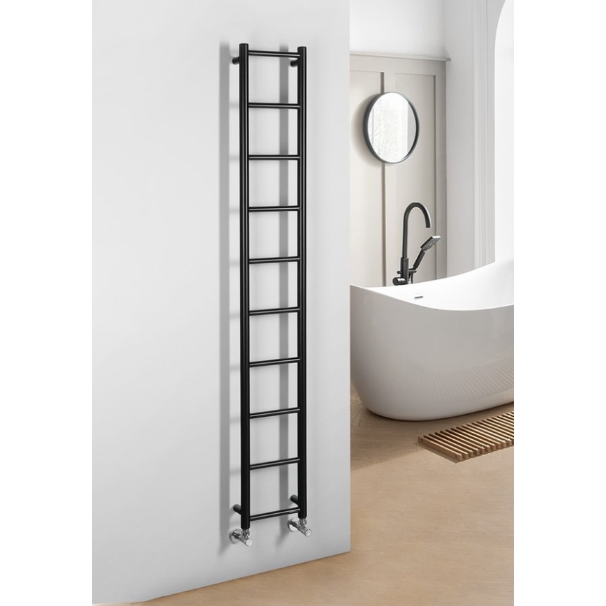 Sapho - Полотенцесушитель для ванной DINA 168x25 см матовый черный