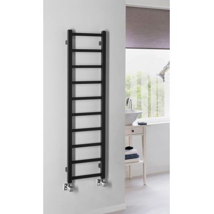 Sapho - полотенцесушитель для ванной METRO LIGHT, 211 Вт, 30×114 см, матовый чёрный