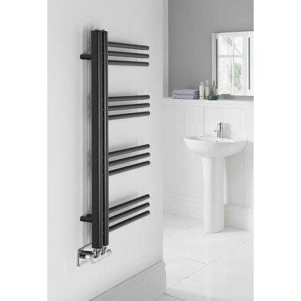 Sapho - Полотенцесушитель DORLION 90x50 см матовый черный