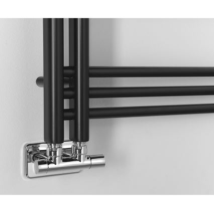 Sapho - Полотенцесушитель DORLION 90x50 см матовый черный