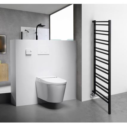 Sapho - Полотенцесушитель METRO SPACE 525 Вт 55×143 см матовый чёрный