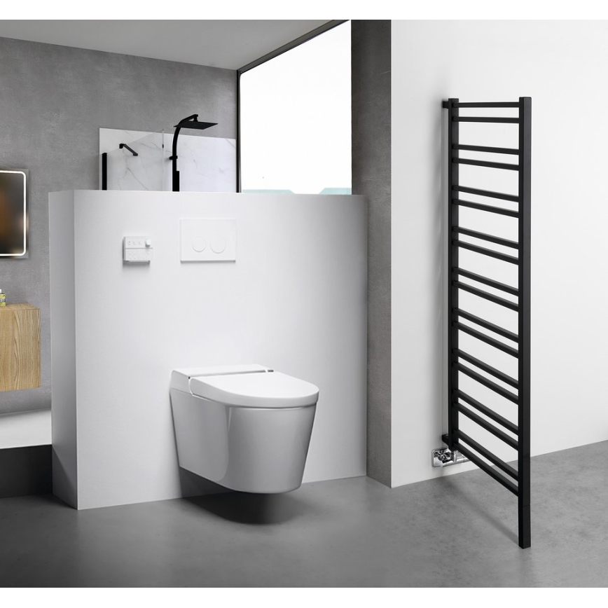 Sapho - Полотенцесушитель METRO SPACE 525 Вт 55×143 см матовый чёрный