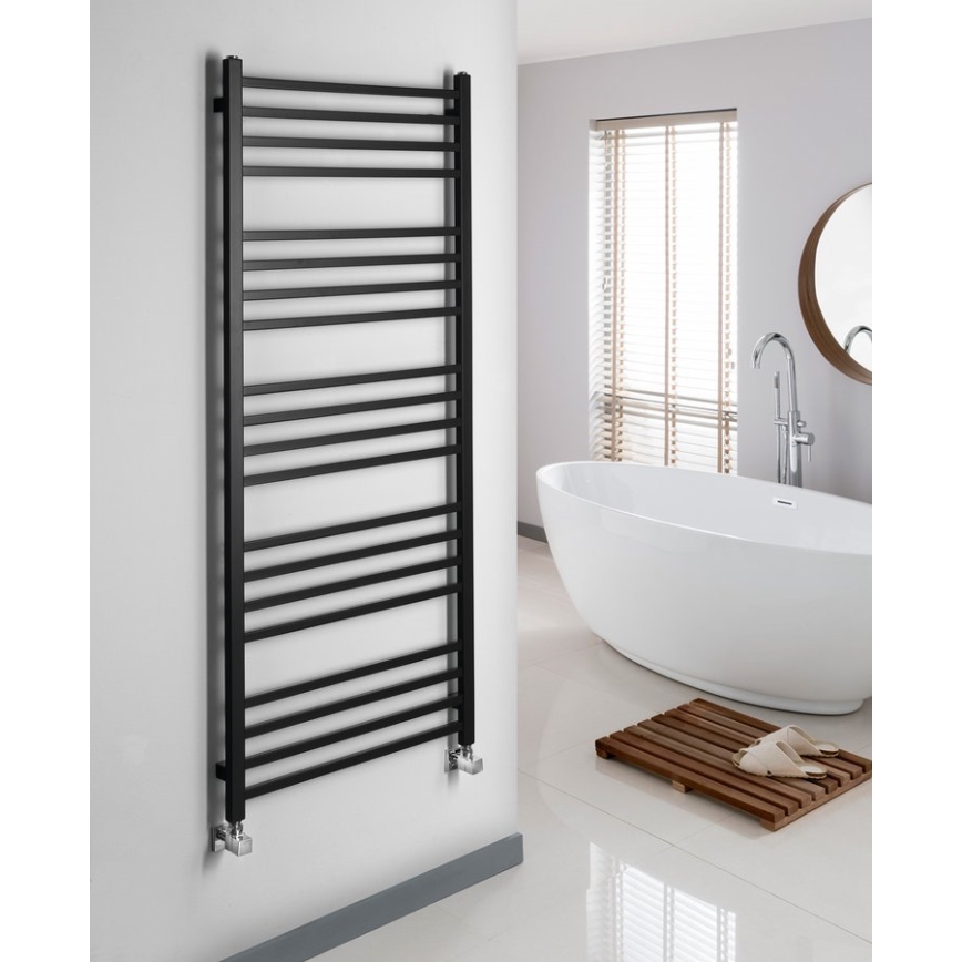Sapho - Полотенцесушник METRO 151x60 cm матовий чорний