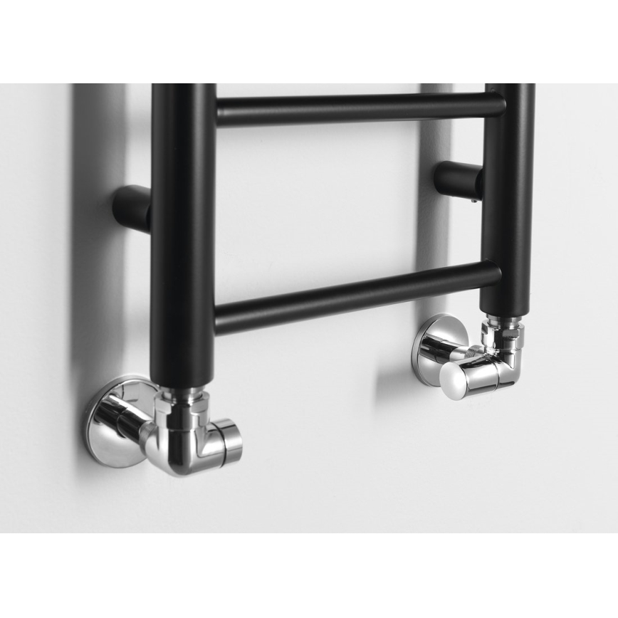 Sapho - радиатор для ванной DINA 278 Вт 30×138 см матовый чёрный