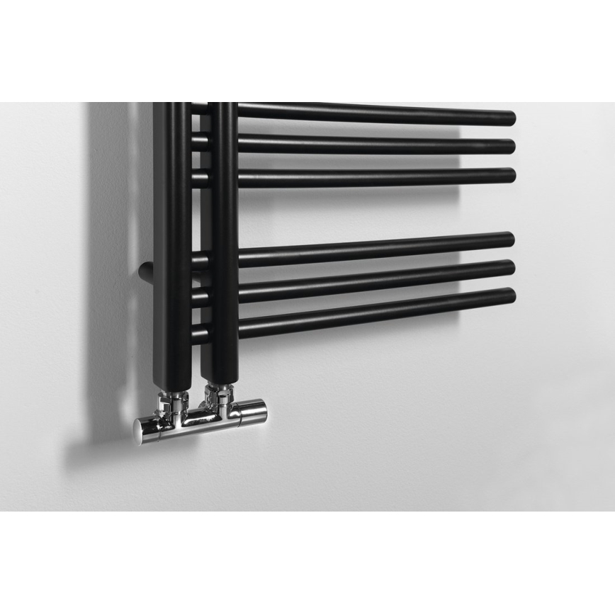 Sapho - Радіатор для ванної кімнати DORLION 400 Вт/230 В 50x120 см матовий чорний