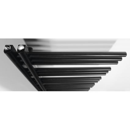 Sapho - Радіатор для ванної кімнати DORLION 400 Вт/230 В 50x120 см матовий чорний