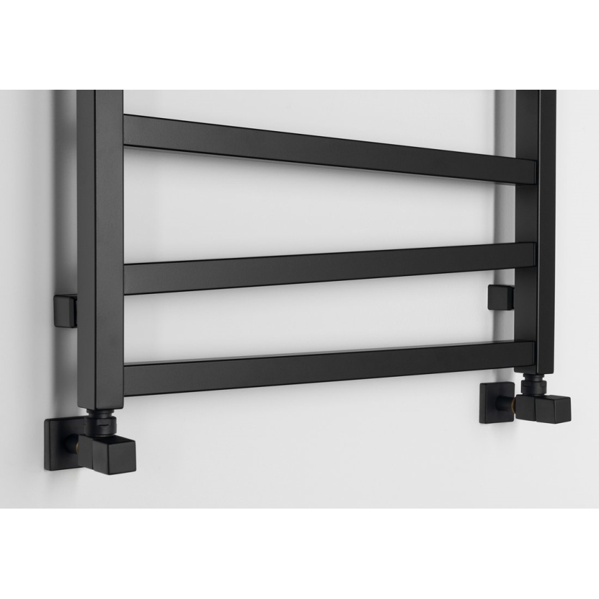 Sapho - Радіатор для ванної кімнати ZIG 110x60 см чорний