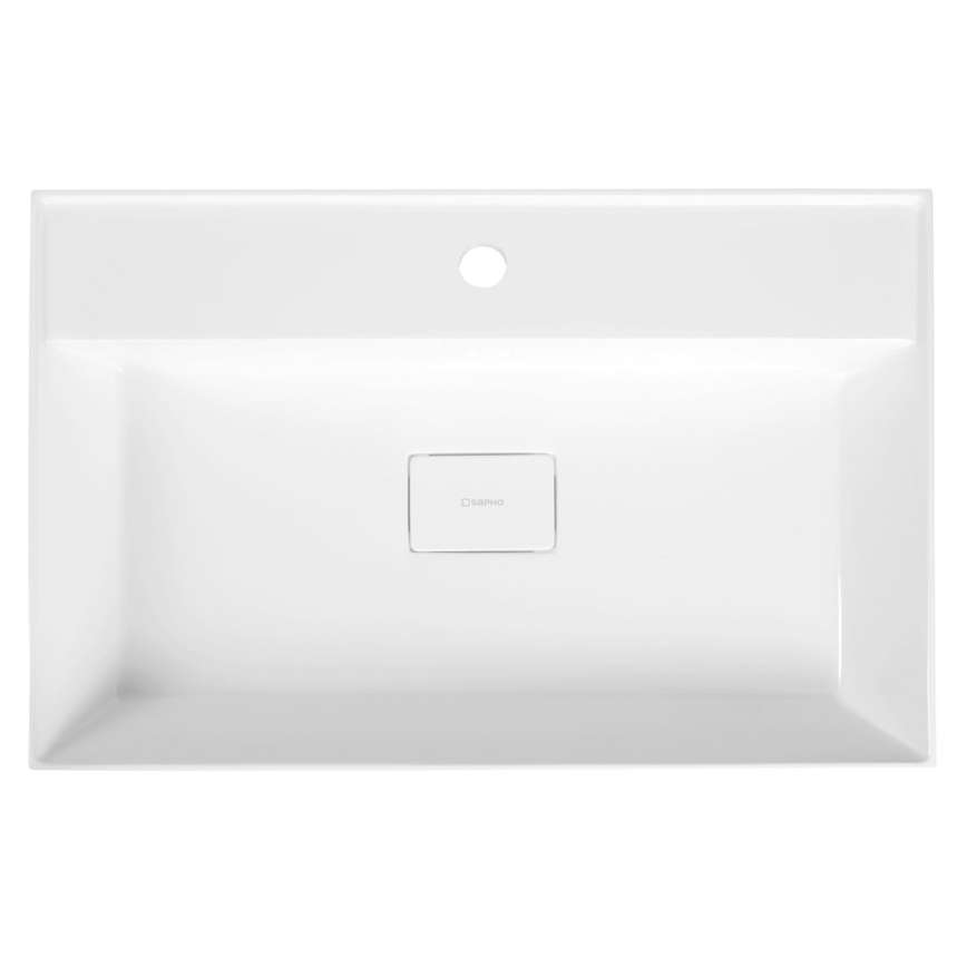 Sapho - Раковина для стільниці GODIVA 68x44 см мармур/білий