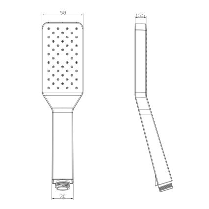 Sapho - Ручний душ із системою самоочищення, блискучий хром