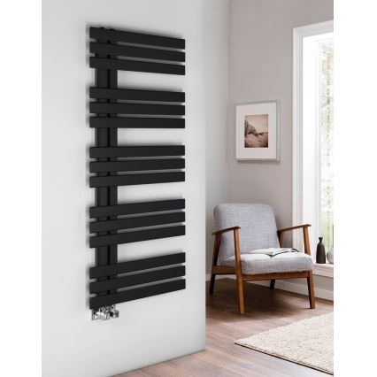 Sapho - рушникосушарка SILVANA 124x50 см матовий чорний