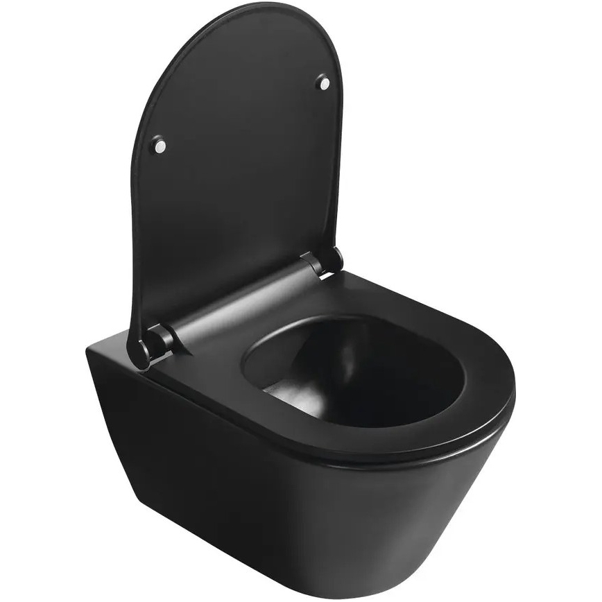 Sapho - Сиденье для унитаза SoftClose AVVA SLIM, матовый чёрный