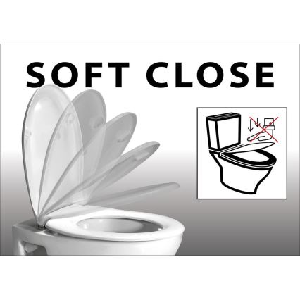 Sapho - Сиденье для унитаза SoftClose EDITA белый