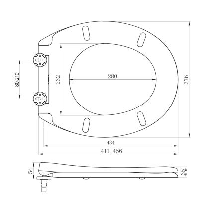 Sapho - Сидіння для унітазу ADINA SoftClose біле