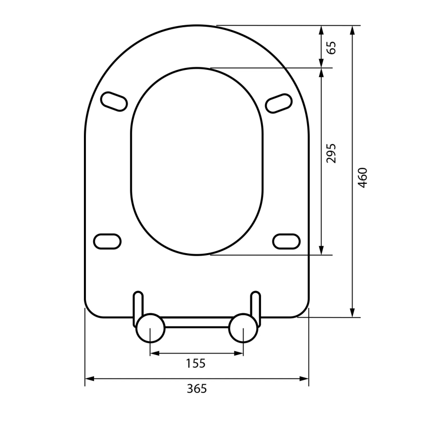 Sapho - Сидіння для унітазу SoftClose сіре