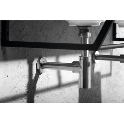 Sapho - сифон для раковины MINIMAL матовая нержавеющая сталь