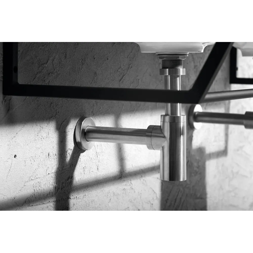 Sapho - сифон для раковины MINIMAL матовая нержавеющая сталь