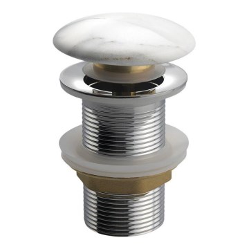 Sapho - слив для раковины Click-Clack DALMA, Ø 6,7 см, Carrara