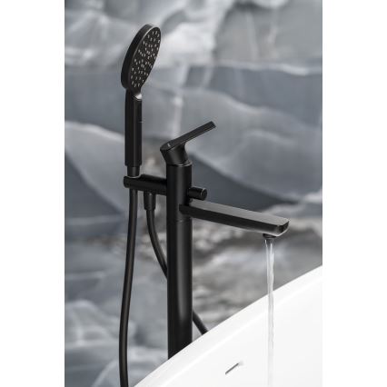 Sapho - Ванний комплект зі змішувачем PAX матовий чорний