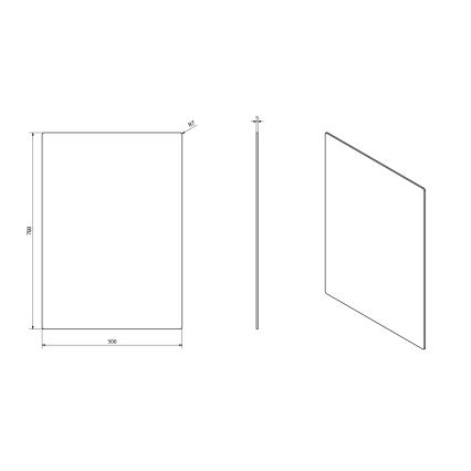 Sapho - Зеркало PLAIN 50x70 см