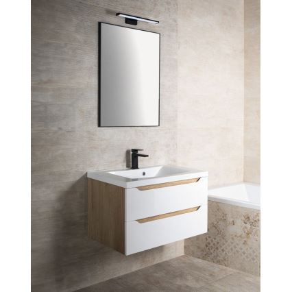 Sapho - Зеркало в матовой чёрной раме AROWANA 50x80