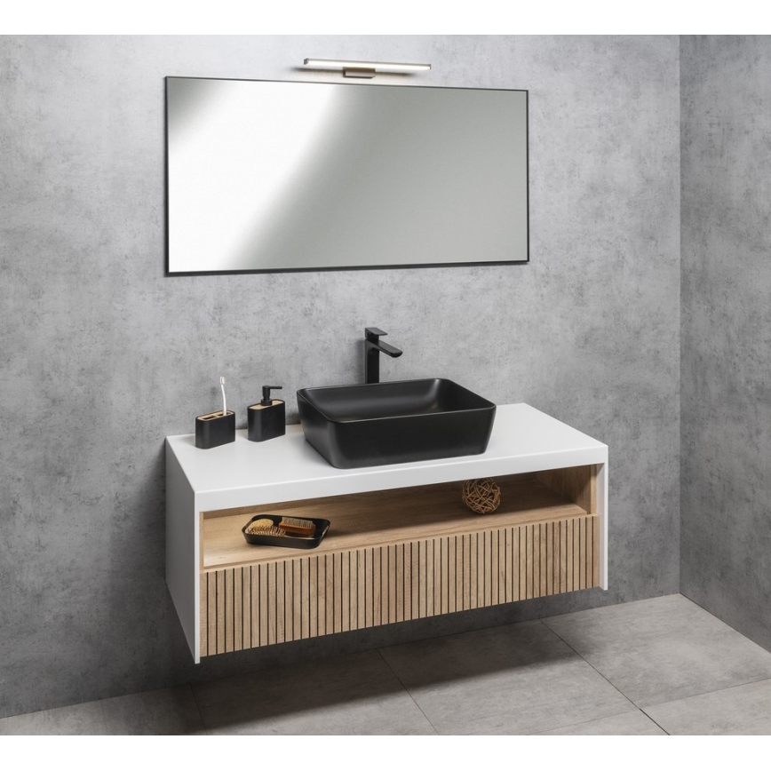 Sapho - Зеркало в матовой чёрной раме AROWANA 50x80