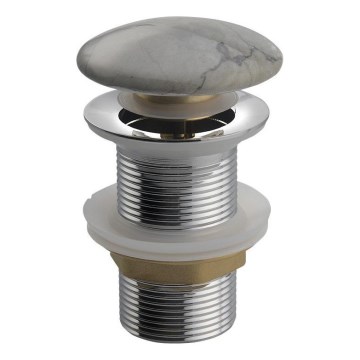 Sapho - Злив для умивальника Click-Clack DALMA діам. 6,7 см сірий