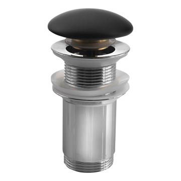 Sapho - Злив для умивальника, діаметр 7 см, матовий чорний/глянцевий хром