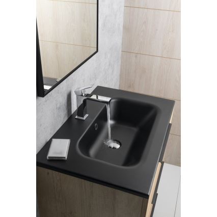 Sapho - Змішувач для умивальника CUBEMIX 15,3 см глянцевий хром