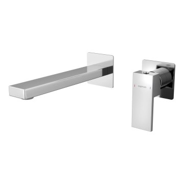 Sapho - Змішувач для умивальника для прихованої інсталяції CUBEMIX глянцевий хром