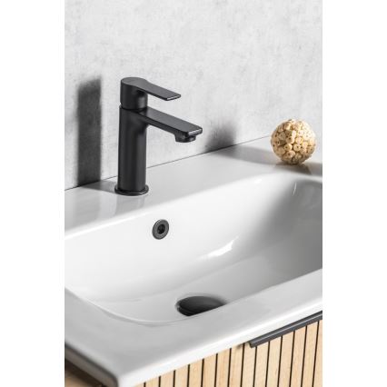 Sapho - Змішувач для умивальника PAX 16,5 см матовий чорний