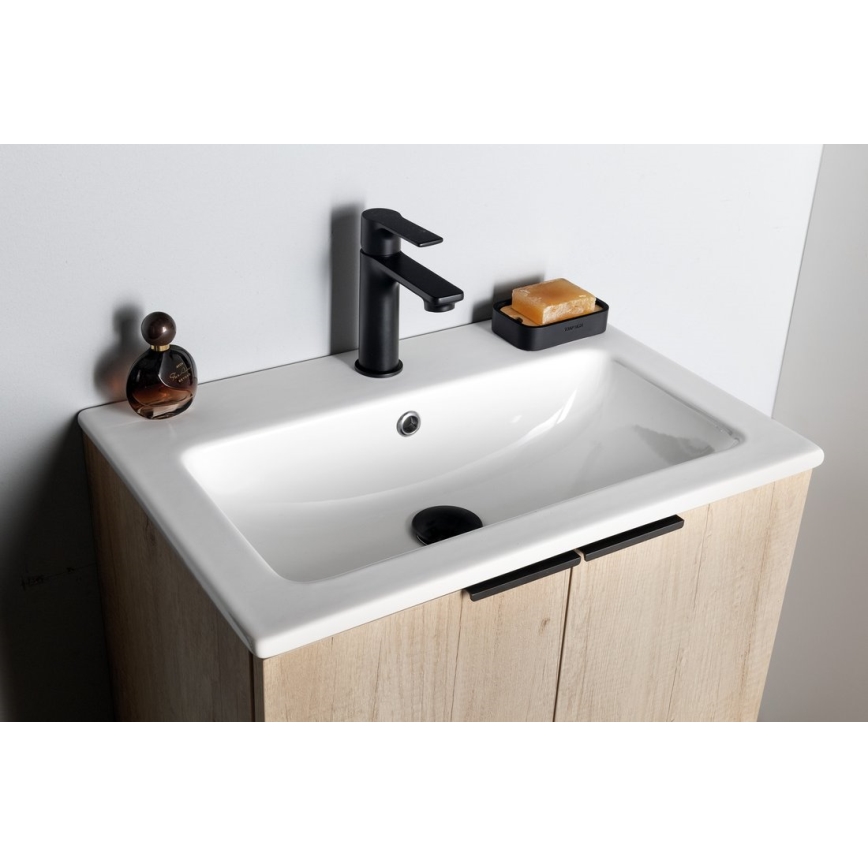 Sapho - Змішувач для умивальника PAX 16,5 см матовий чорний