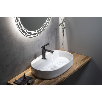 Sapho - Змішувач для умивальника PAX 16,5 см матовий чорний