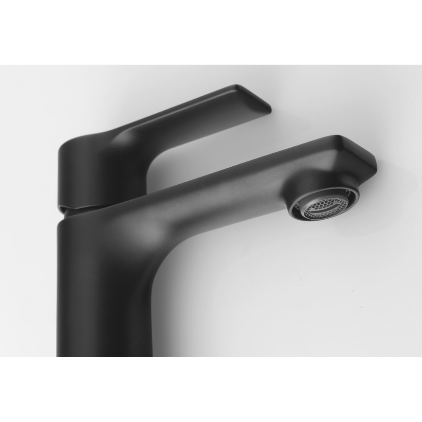 Sapho - Змішувач для умивальника PAX 16,5 см матовий чорний