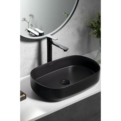 Sapho - Змішувач для умивальника PAX 31,5 см матовий чорний