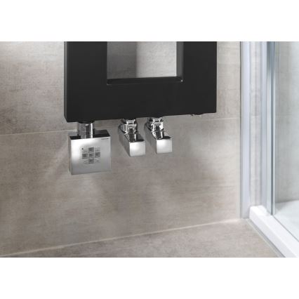 Sapho - Комплект подключения угловых вентилей CUBE, 2 шт., глянцевый хром