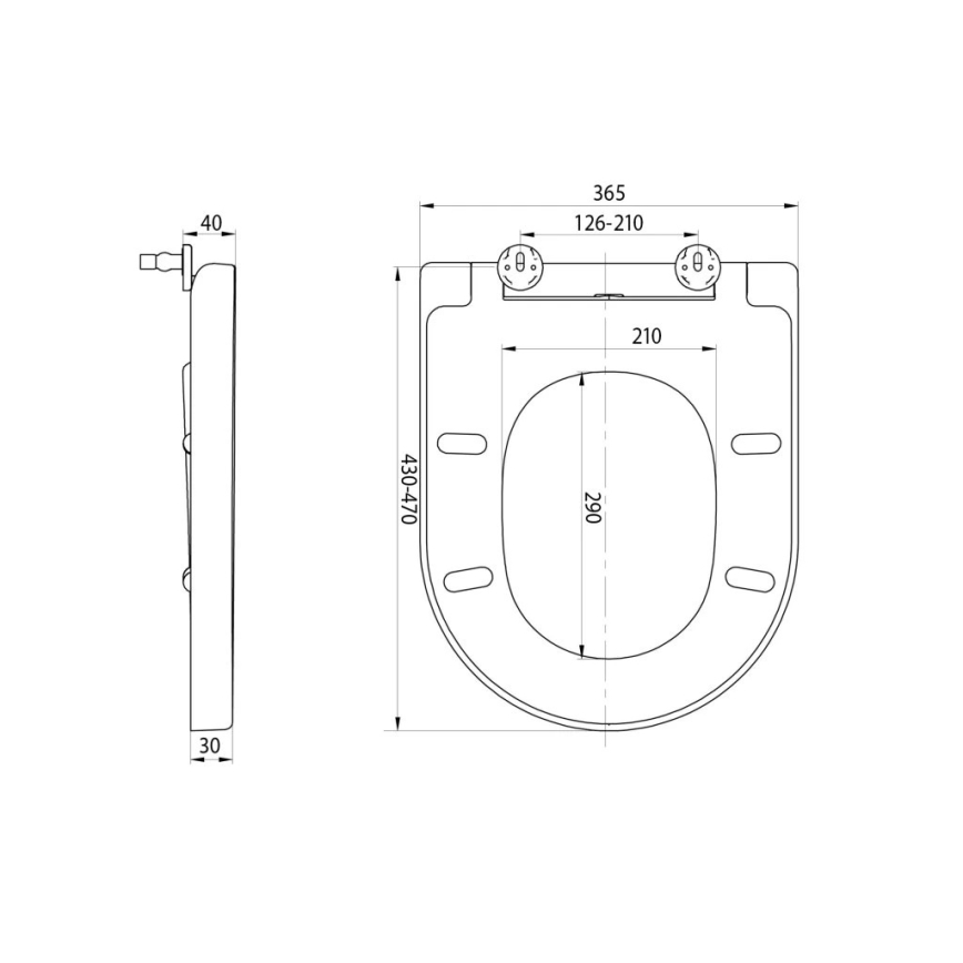 Sapho - кришка‑сидіння для унітазу SoftClose TURKU біла