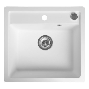 Sapho - Кухонна мийка 53x50 см граніт/біла