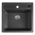 Sapho - Кухонна мийка 53x50 см граніт/чорна