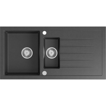 Sapho - Кухонная мойка 100x50 см, гранит, чёрный