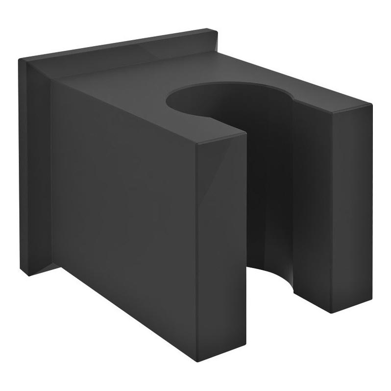 Sapho - Квадратний тримач для душу фіксований/матовий чорний