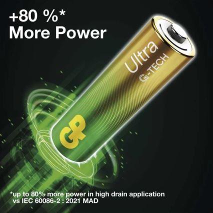 Щелочная батарейка C GP ULTRA 1,5V 2 шт.