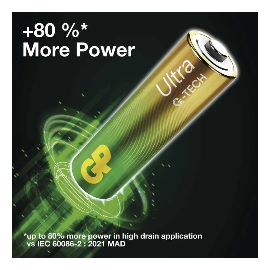 Щелочная батарейка C GP ULTRA 1,5V 2 шт.