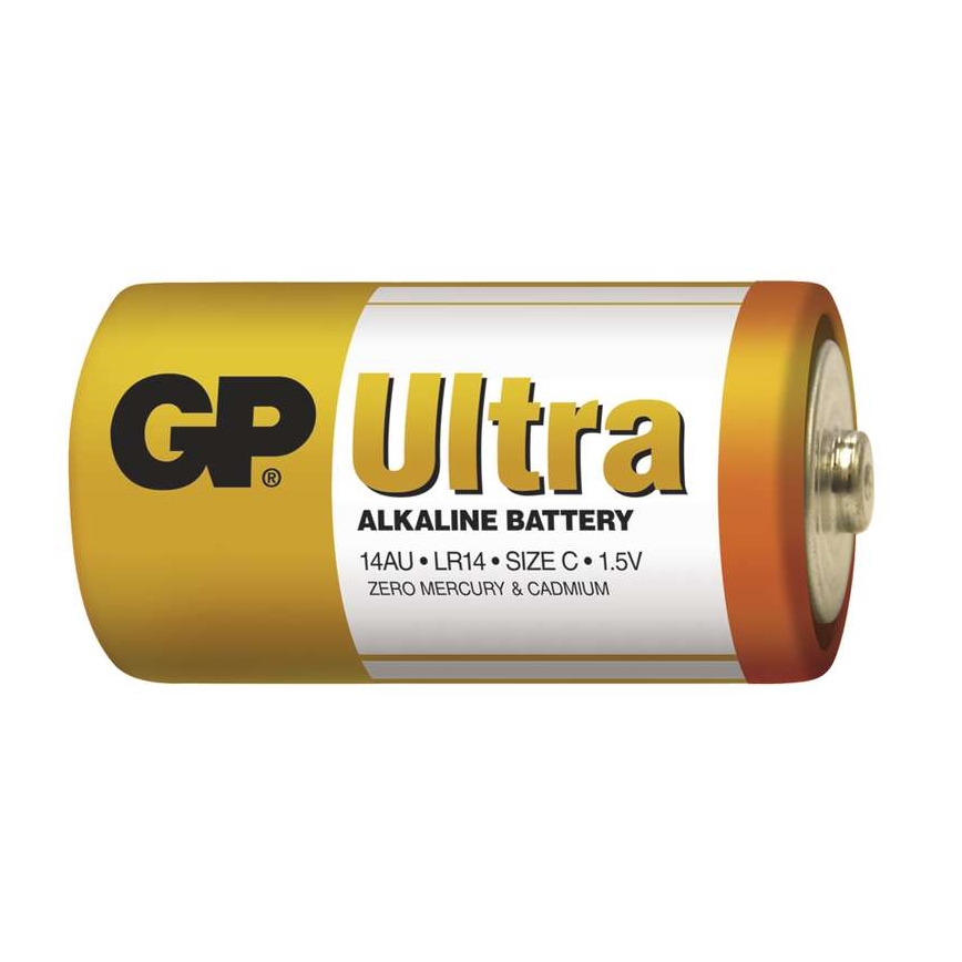 Щелочная батарейка C GP ULTRA 1,5V 2 шт.