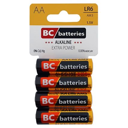 Щелочная батарейка EXTRA POWER AA 1,5V 4 шт.
