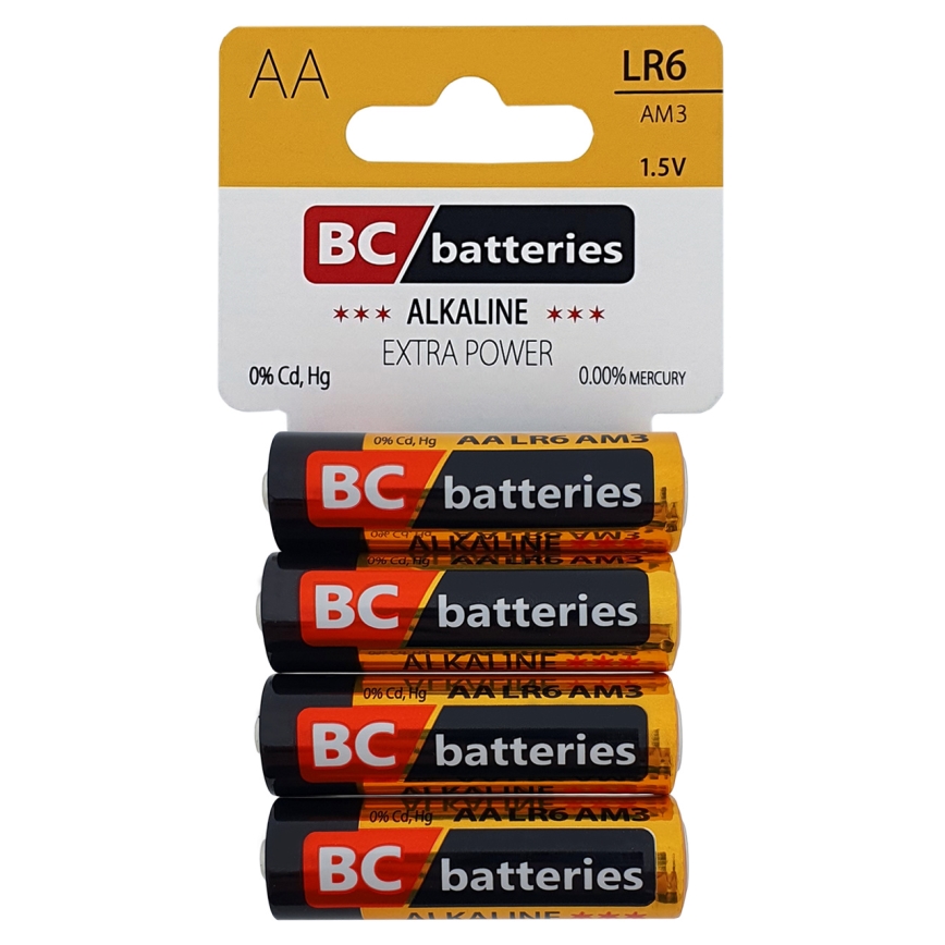 Щелочная батарейка EXTRA POWER AA 1,5V 4 шт.
