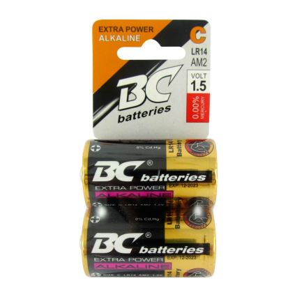 Щелочная батарейка EXTRA POWER C 1,5V 2 шт.