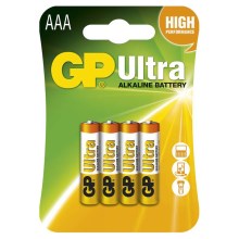 Щелочная батарейка AAA GP ULTRA 1,5V 4 шт. 