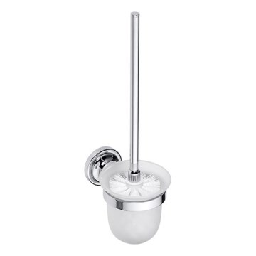 Щетка для унитаза 11x37,5 см серебристая/белая